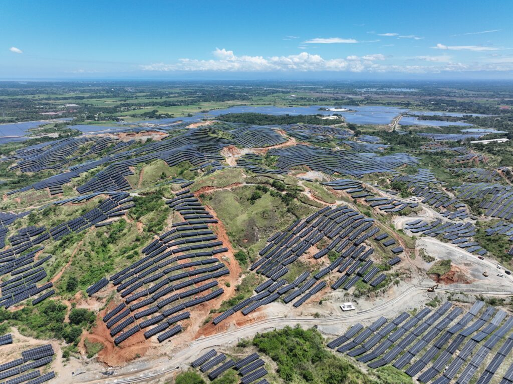 Aerial view of Vena Energy's Bugallon Solar Power Project in Pangasinan